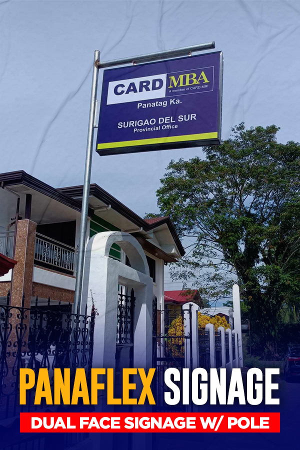 Box Signage Type with Pole Inclusion